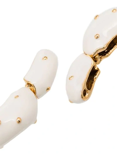 Shop Rejina Pyo Iris Hoop Earrings In White