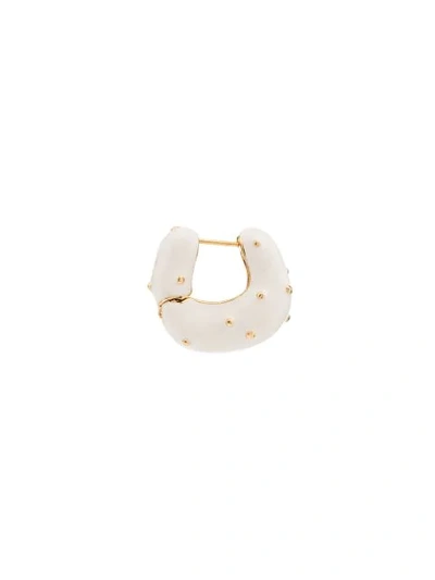 Shop Rejina Pyo Iris Hoop Earrings In White