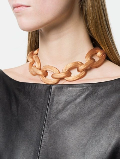 Shop Dsquared2 Chunky Chain Necklace - Metallic