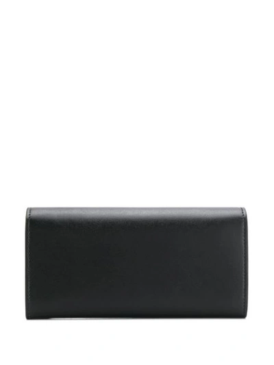 Shop Ferragamo Vara Bow Continental Wallet In Black