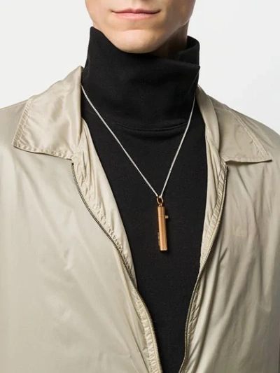 Shop Ambush Bullet Pendant Necklace - Brown