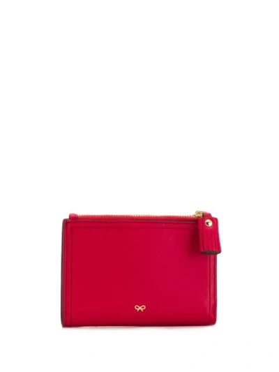Shop Anya Hindmarch Double Zip Purse In Red