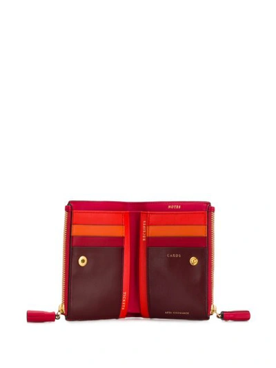 Shop Anya Hindmarch Double Zip Purse In Red