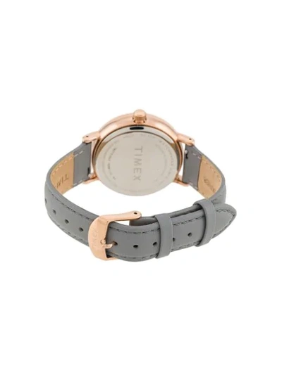 Shop Timex Fairfield 37mm Watch In Grey