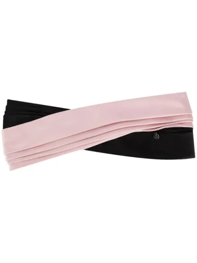 Shop Maison Michel Linda Silk Headband In Black