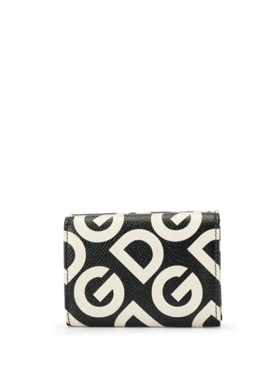 Shop Dolce & Gabbana Logo-print Bi-fold Wallet In Black