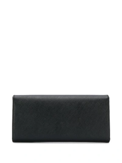 Shop Vivienne Westwood Logo Plaque Wallet In Black