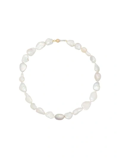Shop Holly Ryan Pearl-beaded Choker Necklace In White