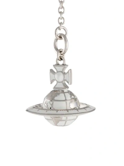 Shop Vivienne Westwood Logo Orb Bracelet In Silver