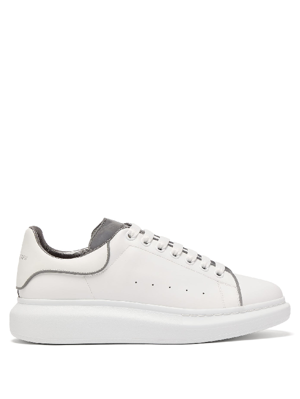 Larry White Reflective Leather Trainers 