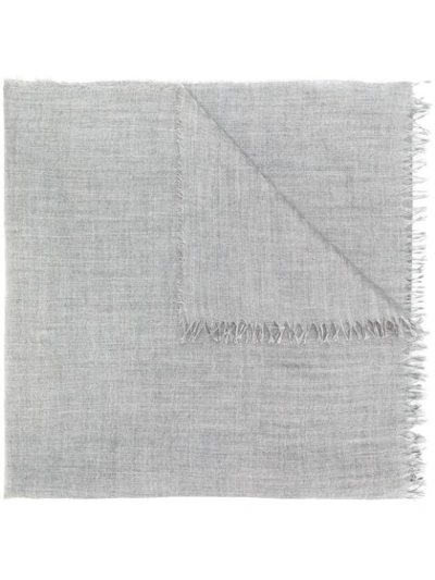 Shop Begg & Co Soft Weave Scarf In Grey