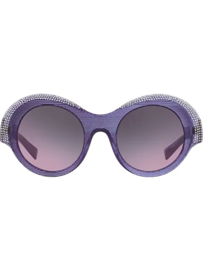 Shop Alain Mikli X Alexandre Vauthier Roselyne Sunglasses In Purple