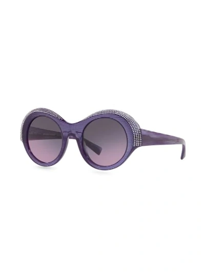 Shop Alain Mikli X Alexandre Vauthier Roselyne Sunglasses In Purple