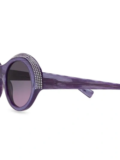 Shop Alain Mikli X Alexandre Vauthier Roselyne Sunglasses In Purple