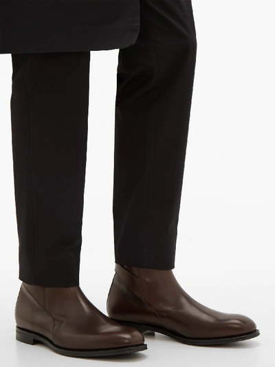 Church's Worthing Wrap-around Leather Boots In Brown | ModeSens