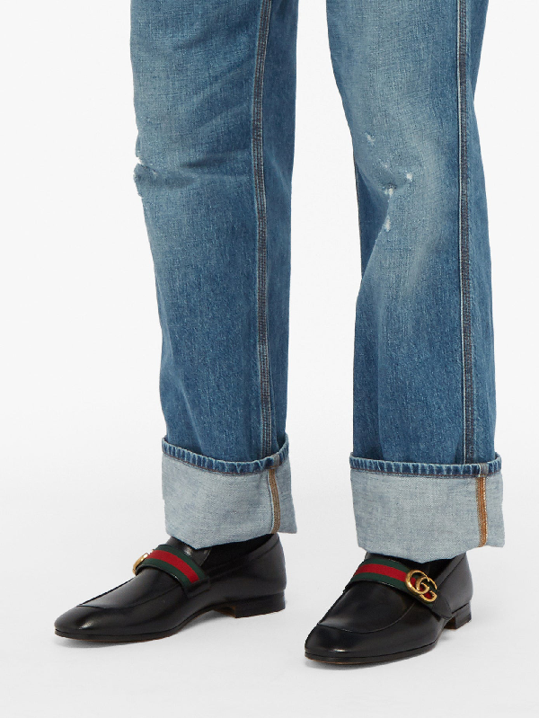 gucci men's donnie leather loafers