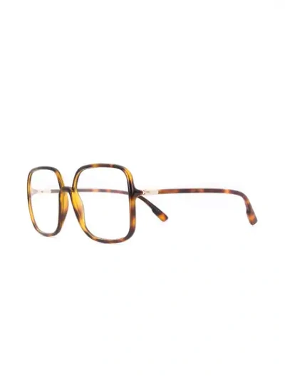 Shop Dior So Stellaire 1 Oversized Glasses In Brown