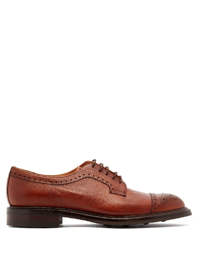 Cheaney Tenterden Grained-leather Shoes In Brown | ModeSens