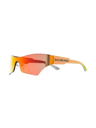 Shop Balenciaga Mono Cat Eye-frame Sunglasses In Multicolor