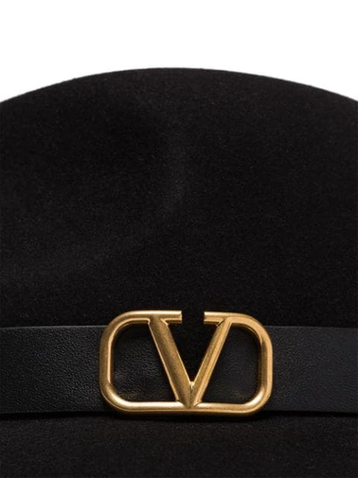 Shop Valentino Vring Floppy Hat In Black