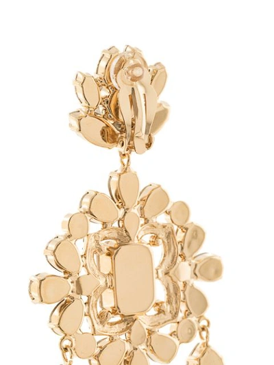 Shop Dolce & Gabbana Crystal-embellished Earrings In Gold
