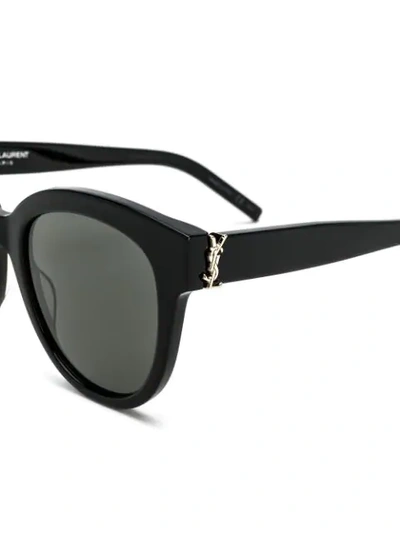 SAINT LAURENT ROUND LENSE SUNGLASSES - 黑色