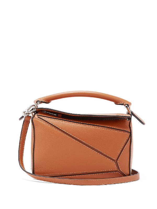 loewe small tan puzzle bag