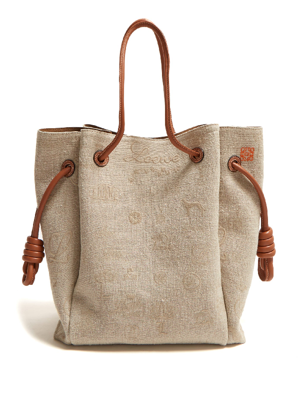 flamenco knot tote bag