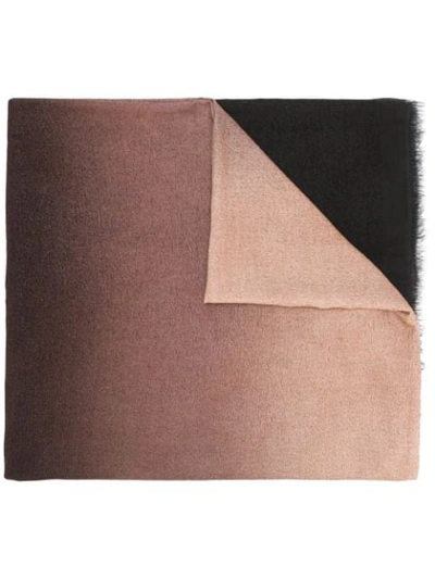 Shop Faliero Sarti Jador Gradient Scarf In Brown