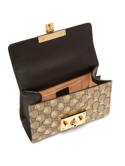 Gucci Medium GG Supreme Bee Padlock Tote - Neutrals Shoulder Bags, Handbags  - GUC1344929