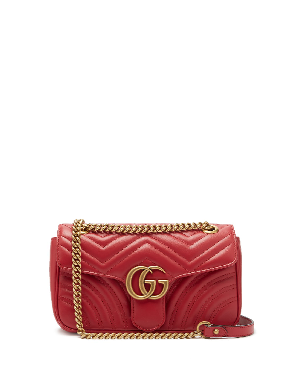 gg small marmont 2.0 matelassé leather top handle satchel
