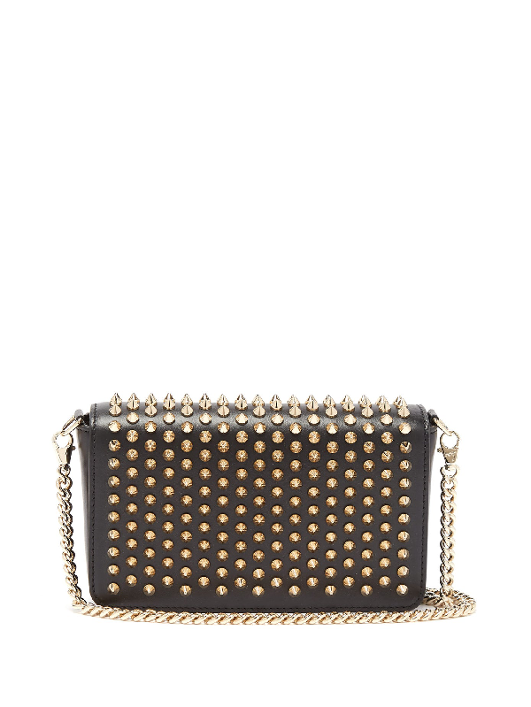 christian louboutin black studded bag