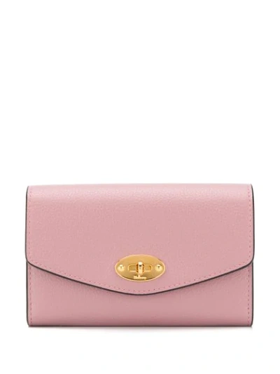 Shop Mulberry Mittelgrosses 'darley' Portemonnaie In Pink
