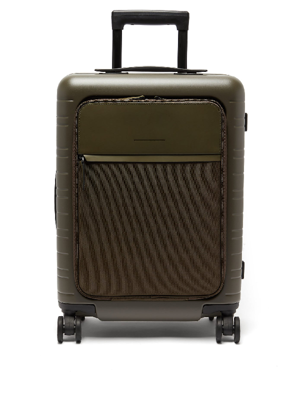 dark green suitcase