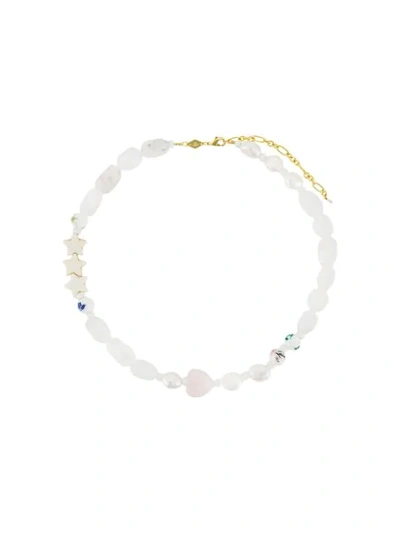 Shop Anni Lu Heloise Necklace In White