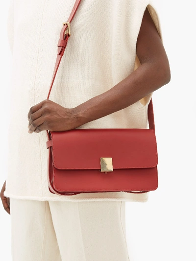 Ferian Rye Leather Shoulder Bag In Red | ModeSens