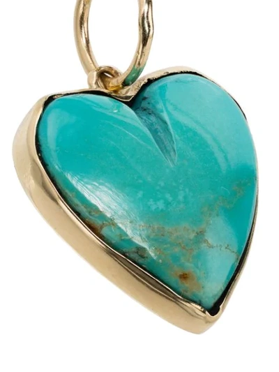 Shop Jacquie Aiche Heart-shape Pendant Charm In Gold