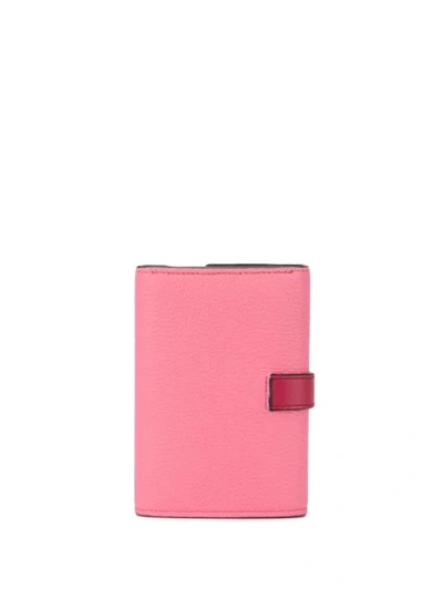Shop Loewe Foldover Wallet In Pink