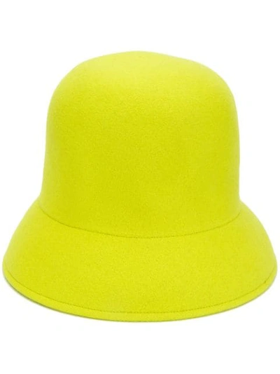 Shop Nina Ricci Curved Peak Hat In U5075 Verde