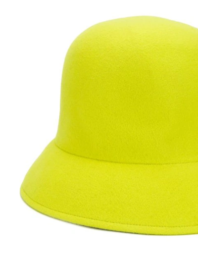 Shop Nina Ricci Curved Peak Hat In U5075 Verde