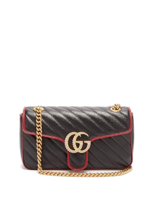 gg marmont small quilted leather shoulder bag