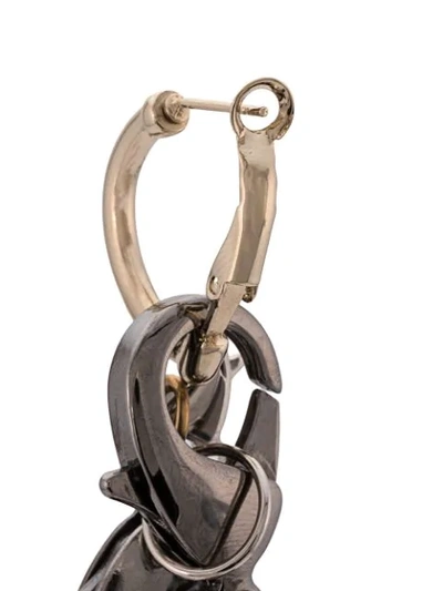 Shop Proenza Schouler Chain Earrings In Silver