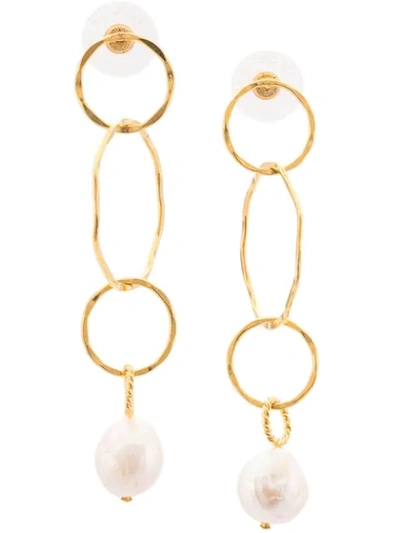 Shop Lizzie Fortunato The Lake City Earrings In Gold