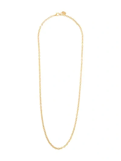 Shop Liya Slim Chain Necklace In Gold