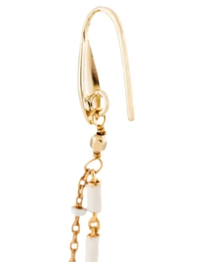 Shop Isabel Marant Casablanca Chain Earrings In 23ec Ecru