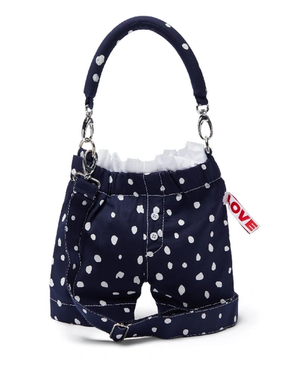 Charles Jeffrey Loverboy Panties Polka-dot Wool Cross-body Bag In