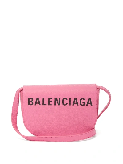 Balenciaga Ville Day Xs Aj Printed Textured-leather Shoulder Bag In Basic |  ModeSens