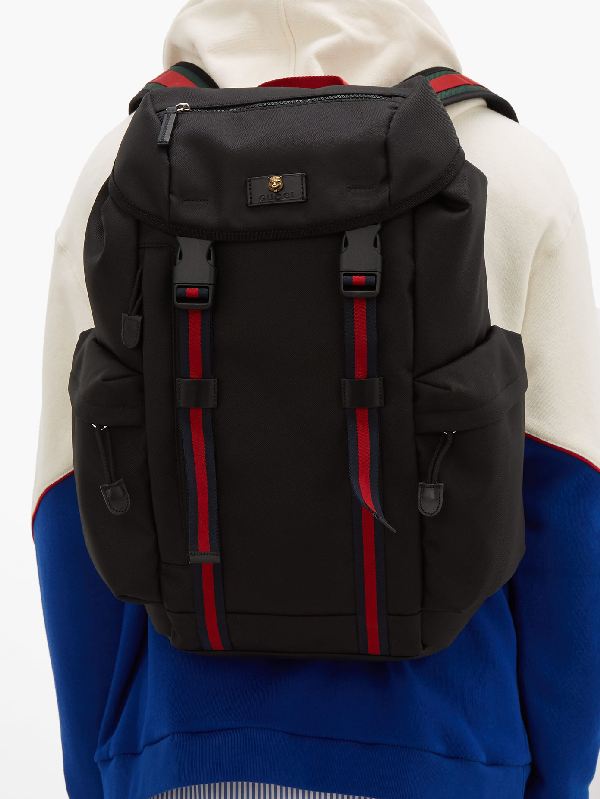 gucci techno canvas backpack review