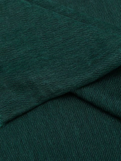 Shop Begg & Co Cashmere Knit Scarf In Green
