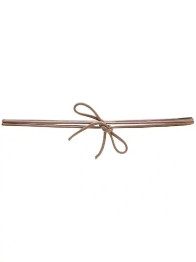 Shop Almarosafur Wrap Tie Belt In Brown